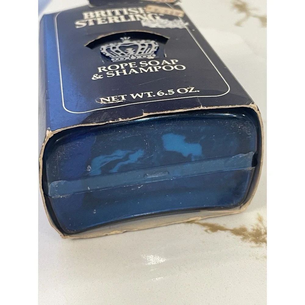 Vintage British Sterling Cologne Rope‎ Soap & Shampoo Scented 6.5 oz FLAW READ
